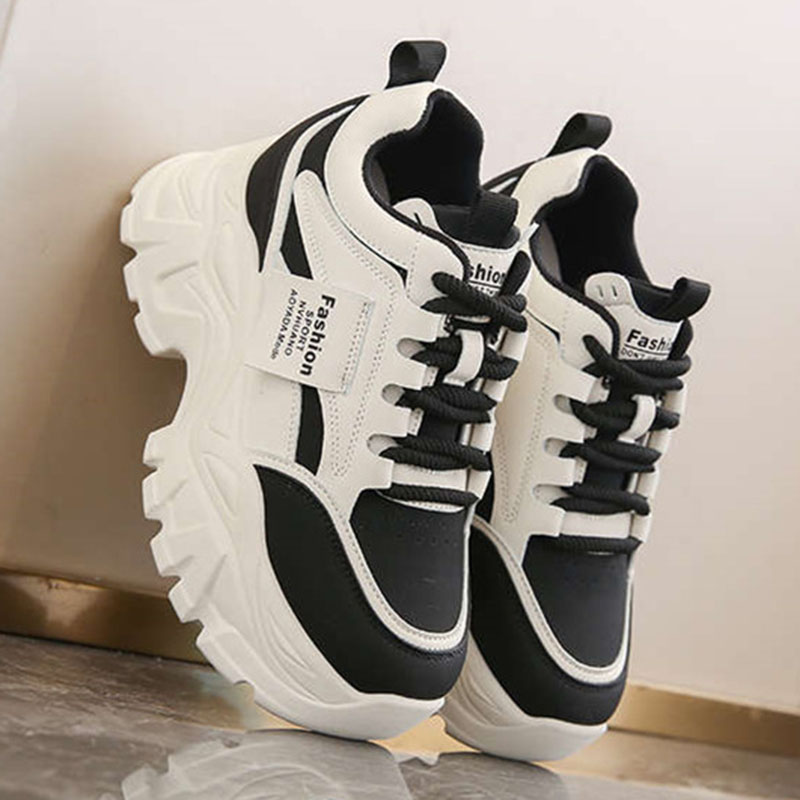 Sewing Cotton - Zapatillas Deportivas de Plataforma con Aumento