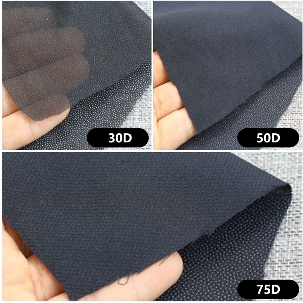 Interfacing Iron On - Tela entrelazada de poliéster 30D/50D /75D,