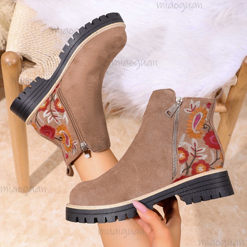 Botines de ante con bordado de - Sewing Embroidery Fabric reseña y precio
