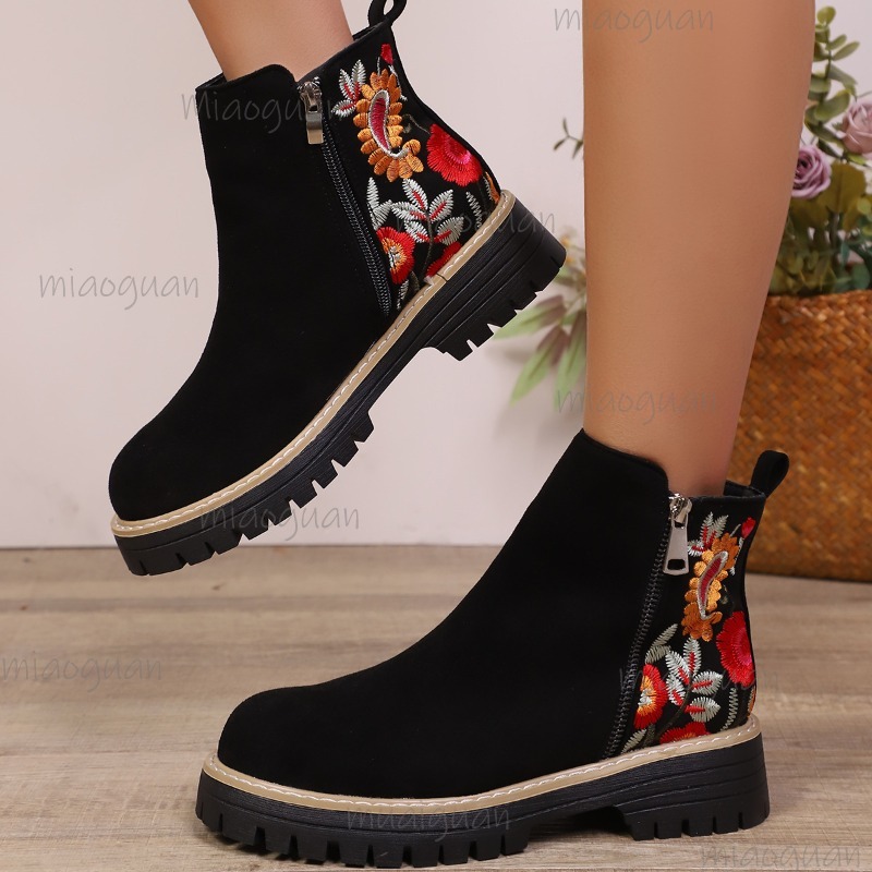Botines de ante con bordado de - Sewing Embroidery Fabric reseña y precio