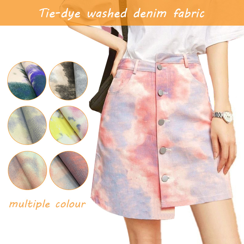 Tela vaquera lavada teñida anu - Sewing Tie Dye reseña y precio