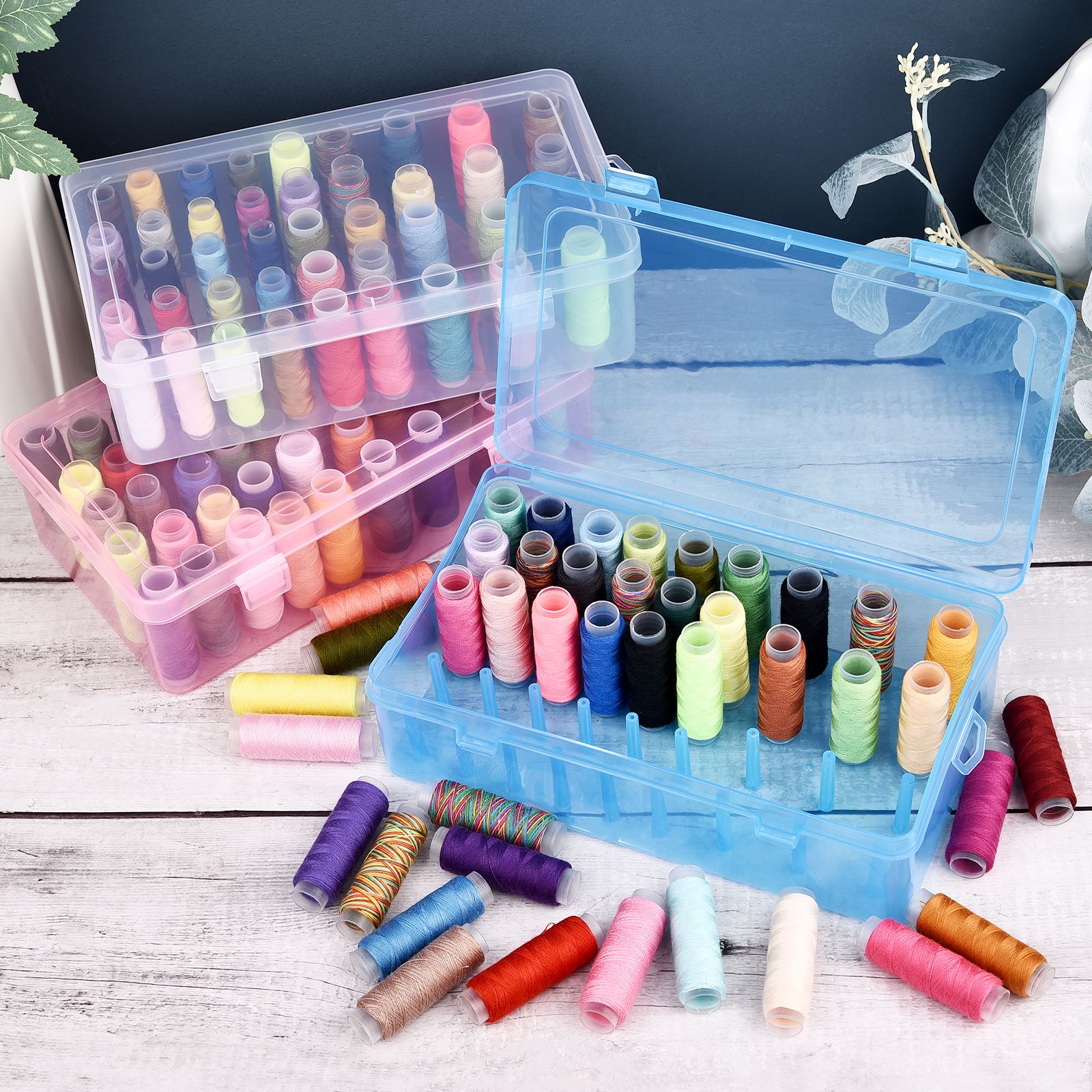 Caja de hilos de coser de 42 e - Sewing Tas reseña y precio