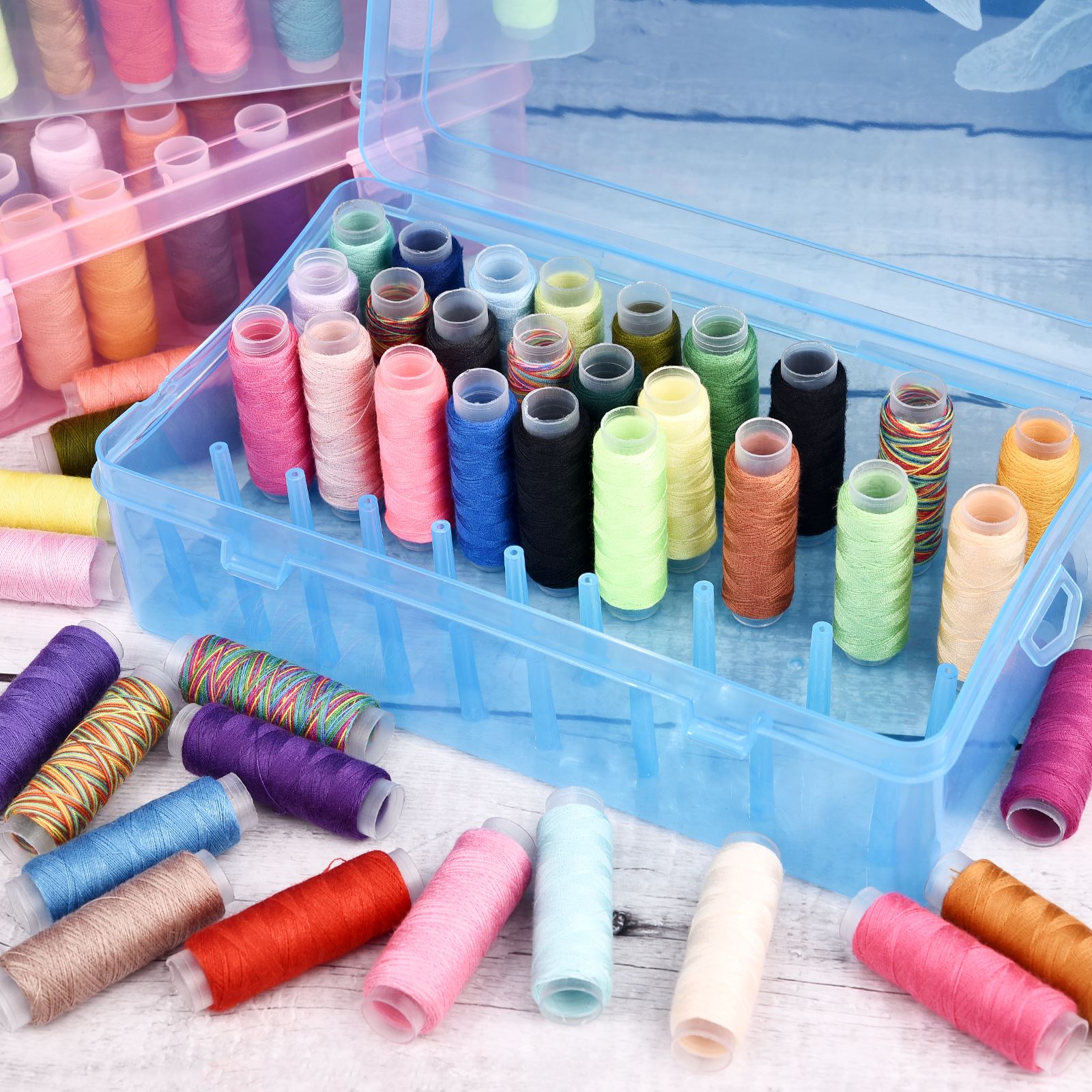 Caja de hilos de coser de 42 e - Sewing Tas reseña y precio