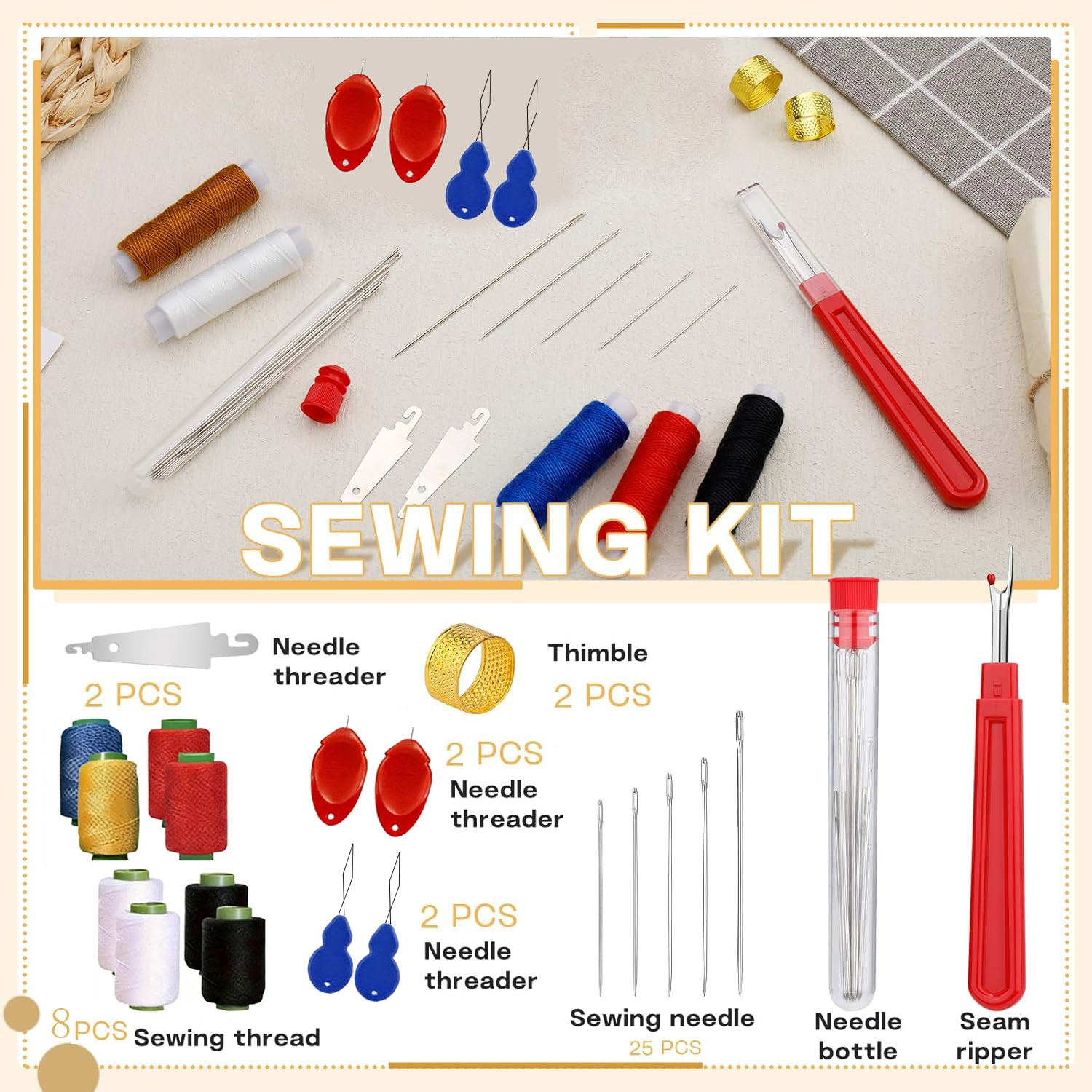 Kit de 43 Agujas de Coser de O - Sewing Repair reseña y precio