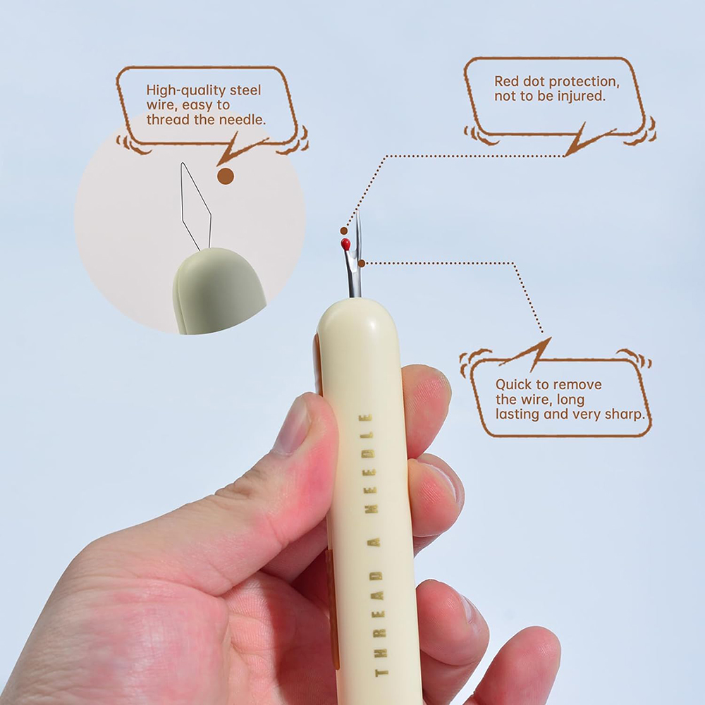Enhebrador de agujas 2 en 1, h - Seam Ripper Tool reseña y precio